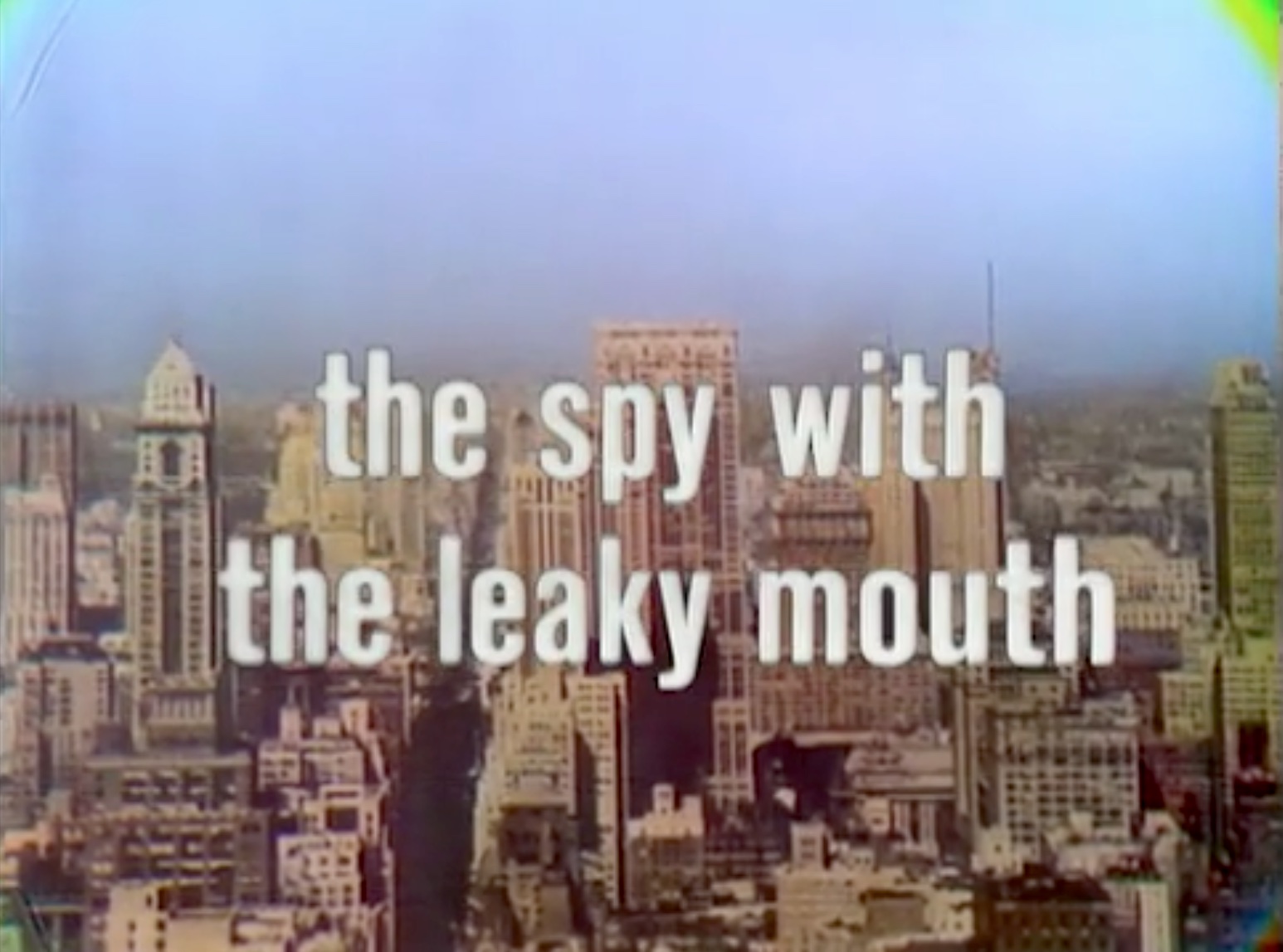 The Spy with the Leaky Mouth, The Red Skelton Hour, season 17, with Godfrey Cambridge