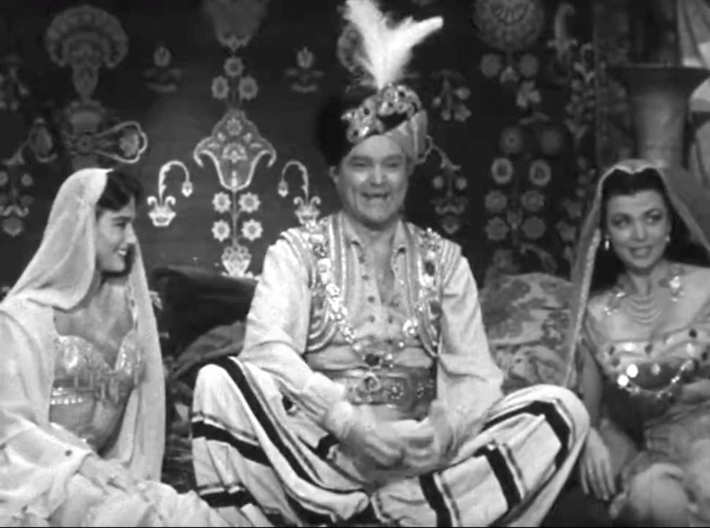 Ther Sultan (Red Skelton) is bored, surrounded by lovely harem girls. What can he do to amuse himself? Tide, of course!