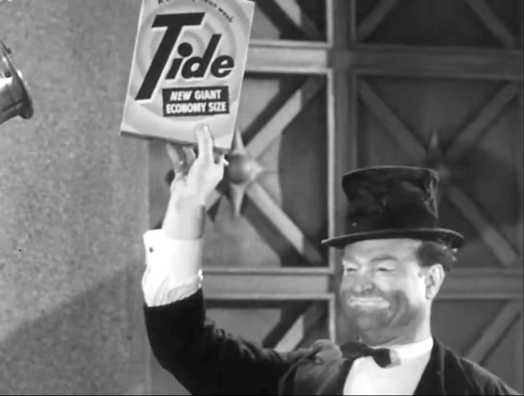 Of course, it eventually turns into a Tide commercial