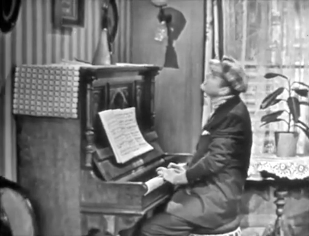 Young Cauliflower McPugg's mom makes him practice piano